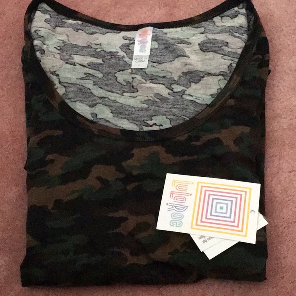Lularoe camouflage camo classic shirt top large